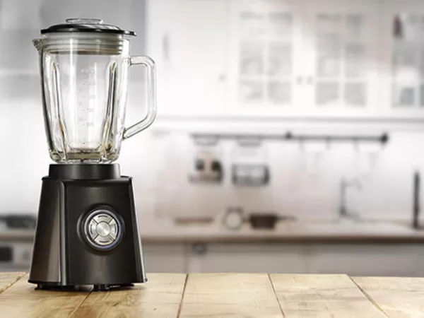 A blender set out to be packed for a move.