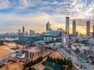 Atlanta Georgia downtown skyline at dawn
