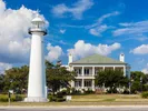 Lighthouse and visitor center in Biloxi, Mississippi